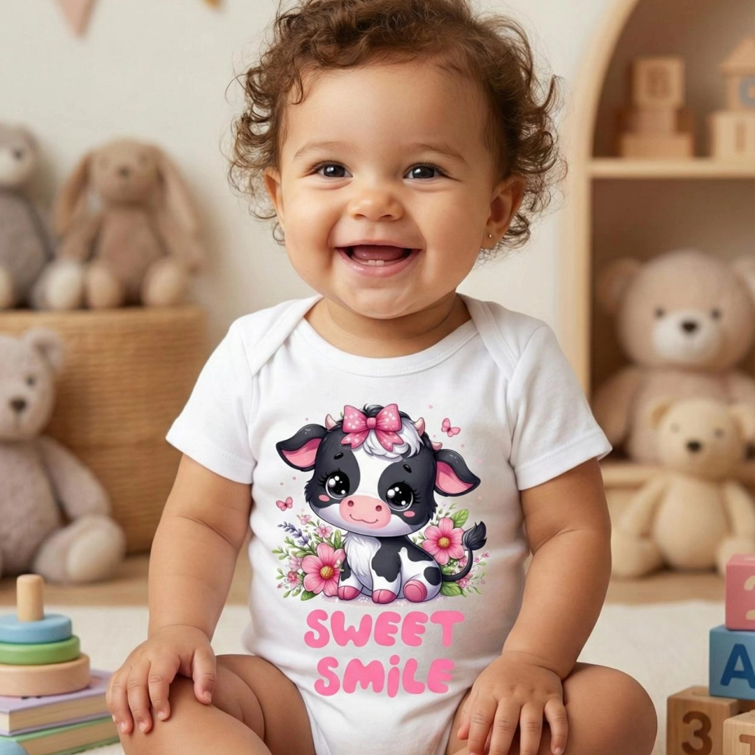 Sweet-Smile-Inek-Baskili-Bebek-Zibin-Citcitli-Body.webp Sweet Smile İnek Baskılı Bebek Zıbın Çıtçıtlı Body - Görsel 1