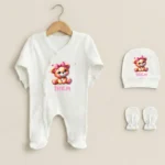 Üçlü Tulum Set Sevimli Ayıcık Baskılı