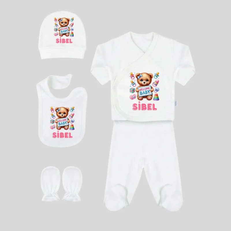 Welcome Baby Baskili 5li Hastane Cikis Seti