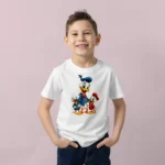 Donald Duck Aile Baskılı Çocuk Tişörtü