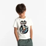 Erkek Çocuk Mickey Mouse Astronot Baskılı Tişört