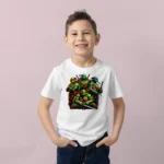 Erkek Çocuk Ninja Kaplumbağalar Baskılı Tişört