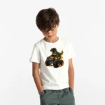 Erkek Çocuk Off Road Araba Baskılı Tişört