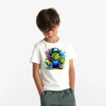 Erkek Çocuk Shrek Baskılı Tişört Çocuk Tişört