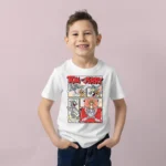 Erkek Çocuk Tom ve Jerry Karikatür Baskılı Tişört