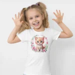 Kedi Yavrusu Kız Çocuk Tişört
