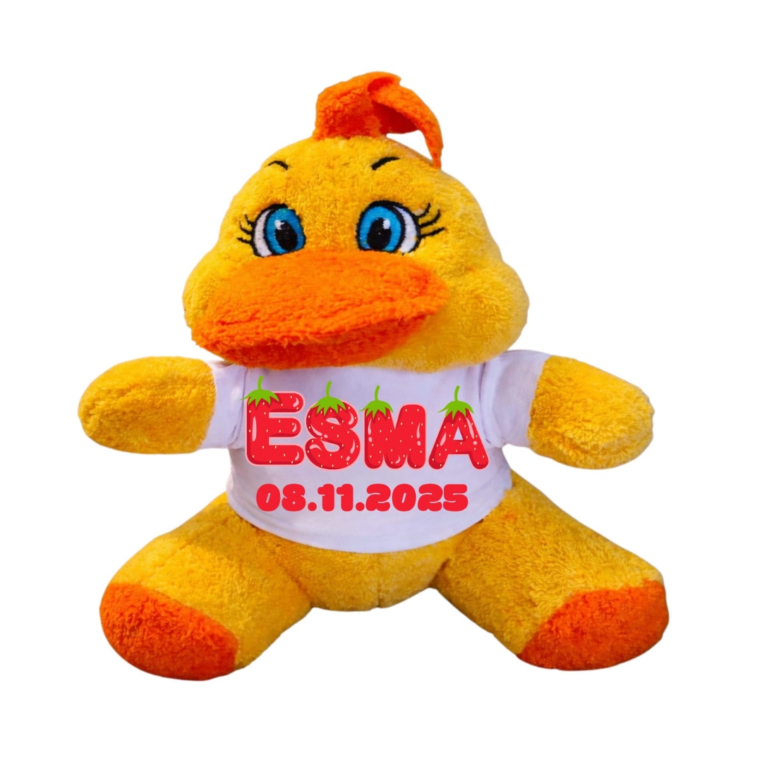 Kişiye Özel Baskılı Civciv Peluş Oyuncak Kişiye Özel Baskılı Civciv Peluş Oyuncak