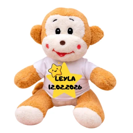 Kişiye Özel Baskılı Maymuncuk Peluş