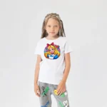 Kız Çocuk Alice Harikalar Diyarı Baskılı Tişört