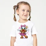 Kız Çocuk Daisy Duck Baskılı Tişört