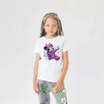 Kız Çocuk Minnie Mouse Astronot Baskılı Tişört