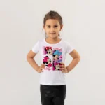 Kız Çocuk Minnie Mouse Baskılı Tişört