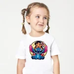Lilo ve Stitch Baskılı Bebek Tişörtü