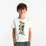 Lucky Luke ve Jolly Jumper Baskılı Çocuk Tişörtü