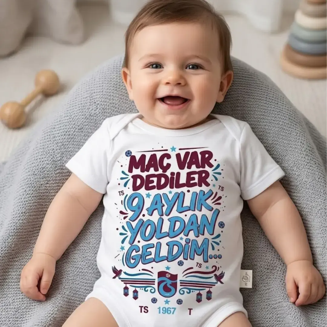 Mac Var Dediler 9 Aylık Yoldan Geldim Trabzonspor Taraftar Baskılı Zıbın