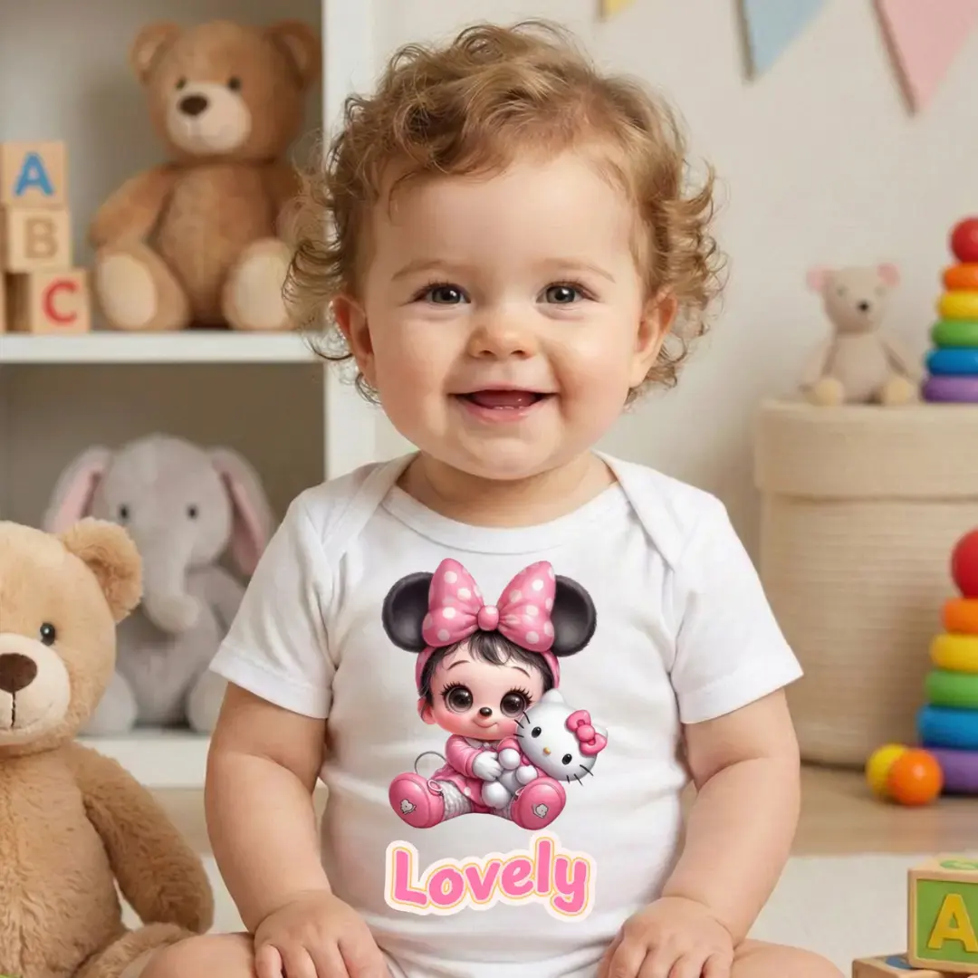 Sadece Lovely Baskılı Zıbın