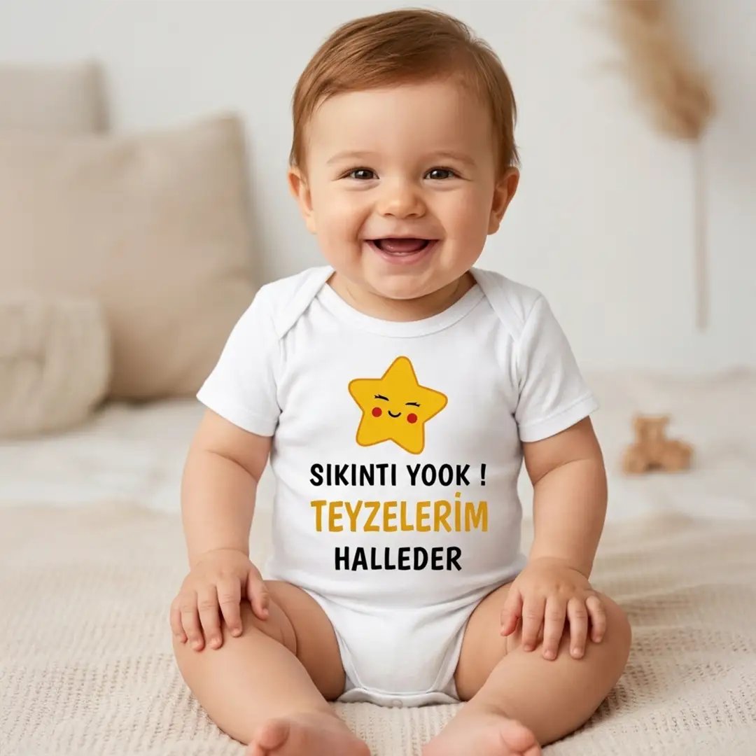 Teyzelerim Haller Sıkıntı Yok Baskılı Zıbın